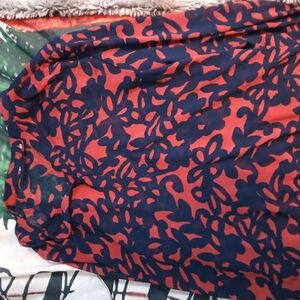 Red and Blue Patterned Dress